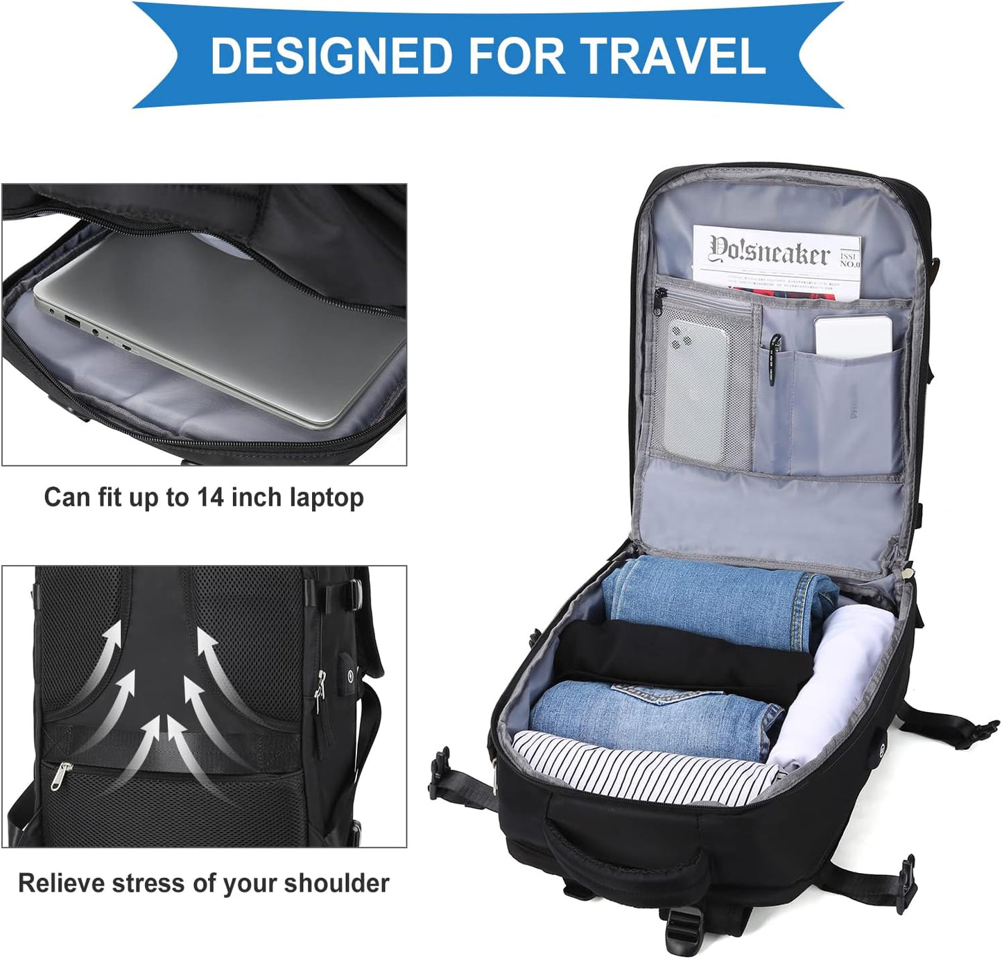 Qurlon Large Travel Backpack